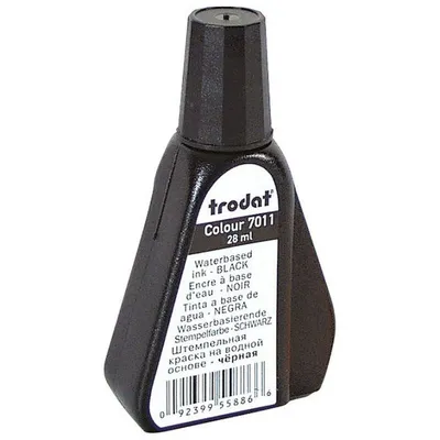 Barva za štampiljko 28ml Trodat 7011 črna Barva za štampiljko 28ml Trodat 7011 črna