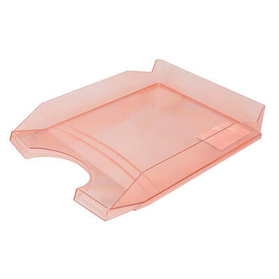 Predalnik PVC 346x254x60mm Office products prozorno rdeč