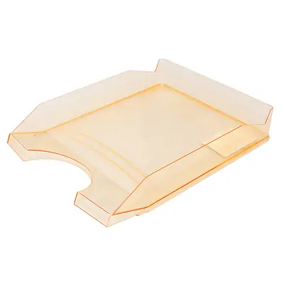 Predalnik PVC 346x254x60mm Office products prozorno oranžen Predalnik PVC 346x254x60mm Office products prozorno oranžen