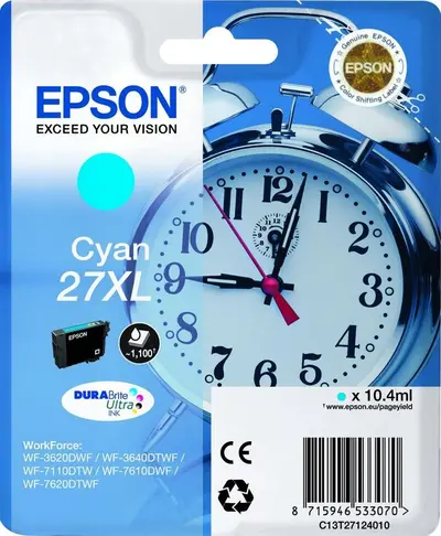 Črnilo EPSON T27124010 Cyan original Črnilo EPSON T27124010 Cyan original
