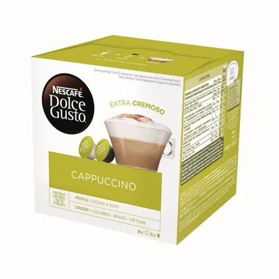 NESCAFE Dolce Gusto Cappuccino kava 186,4g (16 kapsul) NESCAFE Dolce Gusto Cappuccino kava 186,4g (16 kapsul)
