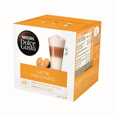 NESCAFE Dolce Gusto Latte Macchiato kava 183,2g (16 kapsul) NESCAFE Dolce Gusto Latte Macchiato kava 183,2g (16 kapsul)