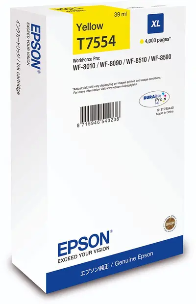 Črnilo EPSON T7554 Yellow XL original Črnilo EPSON T7554 Yellow XL original