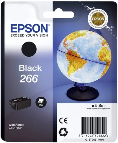 Črnilo EPSON T26614010 no.266 Black original Črnilo EPSON T26614010 no.266 Black original