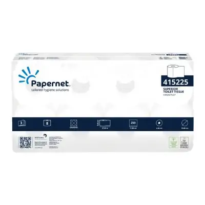 Papir toaletni v roli 3-slojni 8/1 Superior 415225