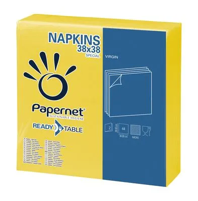 Serviete papirnate 38x38cm 2-sl. 44/1 415217 rumene Serviete papirnate 38x38cm 2-sl. 44/1 415217 rumene
