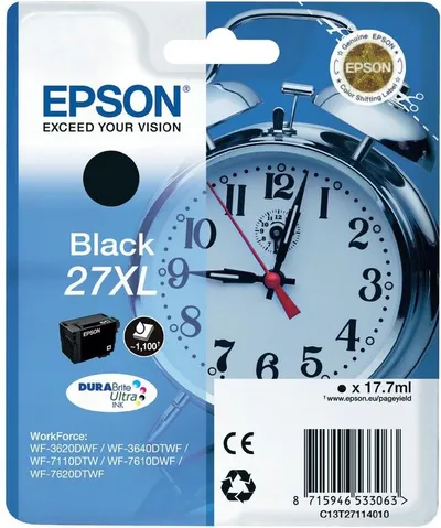 Črnilo EPSON T27114010 Black 27XL - DURABrite Ultra Extra Large original Črnilo EPSON T27114010 Black 27XL - DURABrite Ultra Extra Large original