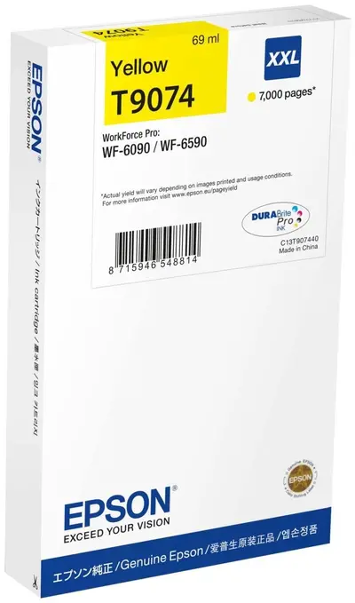 Črnilo EPSON T9074 Yellow XXL - WF-R6590 original Črnilo EPSON T9074 Yellow XXL - WF-R6590 original