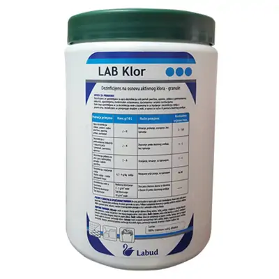 SAN. Sredstvo za opću dezinfekciju 1000g Lab klor SAN. Sredstvo za opću dezinfekciju 1000g Lab klor