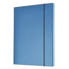 Mapa z elastiko kartonska hrbet-40mm A4 modra