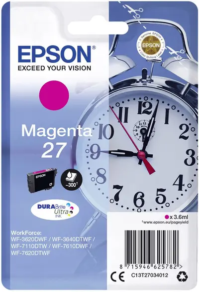 Črnilo EPSON T27034010 Magenta 27 - DURABrite Ultra original Črnilo EPSON T27034010 Magenta 27 - DURABrite Ultra original