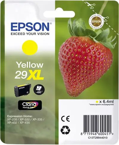 Črnilo EPSON T29944010 29XL Yellow original Črnilo EPSON T29944010 29XL Yellow original