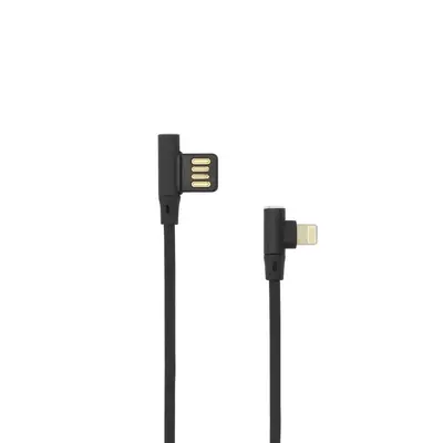 Kabel Lightning USB SBOX punjač, data - iPad, iPhone - 1.5m kutni crni Kabel Lightning USB SBOX punjač, data - iPad, iPhone - 1.5m kutni crni