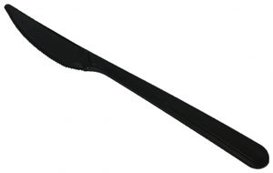 KON. Nož za jelo PP višekratni crni 100/1 (art. 248)