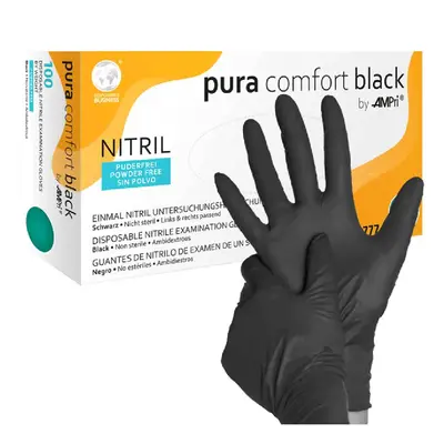 Rokavice nitrilne L 100/1 črne Pura Comfort Rokavice nitrilne L 100/1 črne Pura Comfort