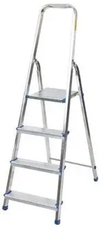 Lestev gospodinjska zložljiva 4 stopnice aluminij Lestev gospodinjska zložljiva 4 stopnice aluminij