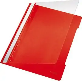 Mapa s plastično sponko A4 PVC Leitz 4191 rdeča Mapa s plastično sponko A4 PVC Leitz 4191 rdeča