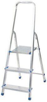 Lestev gospodinjska zložljiva 3 stopnice aluminij