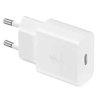Adapter za napajanje SAMSUNG - hišni polnilec USB Type-C 15W brez kabla bel Adapter za napajanje SAMSUNG - hišni polnilec USB Type-C 15W brez kabla bel