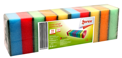 Spužvica za pomivanje posode 9x6x3cm colored 10/1 Zorex Spužvica za pomivanje posode 9x6x3cm colored 10/1 Zorex