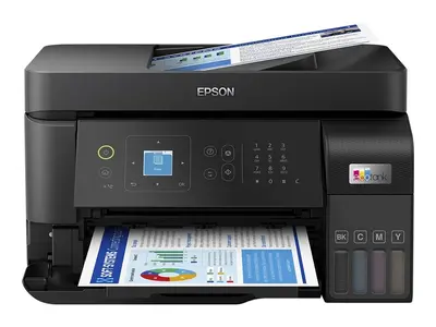 Tiskalnik EPSON L5590 All-In-One EcoTank USB LAN WiFi FAX A4 - črn