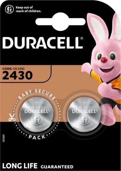 Baterija DURACELL Lithium CR2430 2/1 EOL Baterija DURACELL Lithium CR2430 2/1 EOL