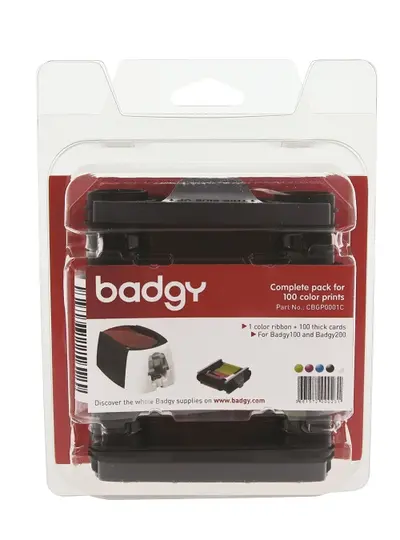 Trak BADGY consumable pack for 100 color prints Trak BADGY consumable pack for 100 color prints