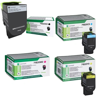 Toner LEXMARK CS/CX317/417/517 Yellow original Toner LEXMARK CS/CX317/417/517 Yellow original