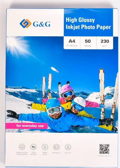 Papir Photo GG A4 230g/m2 Premium Photo Glossy Paper 50 listov Papir Photo GG A4 230g/m2 Premium Photo Glossy Paper 50 listov