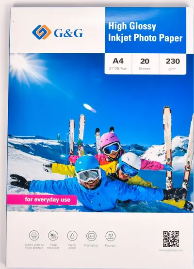 Papir Photo GG A4 230g/m2 Premium Photo Glossy Paper 20 listov Papir Photo GG A4 230g/m2 Premium Photo Glossy Paper 20 listov