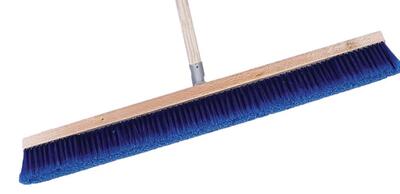 Metla 70cm, modra (um.vl.), z lesenim držalom 1,4m