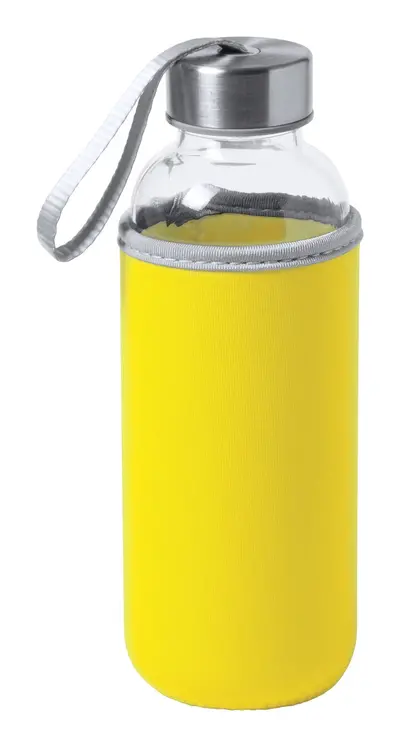 Steklenica za vodo 420ml Dokath s srajčko iz rumenega neoprena Steklenica za vodo 420ml Dokath s srajčko iz rumenega neoprena