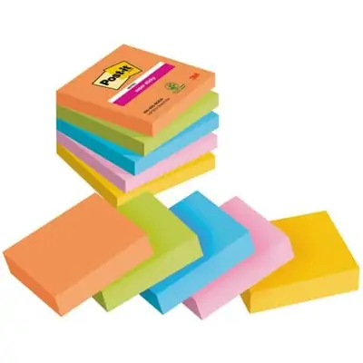 Lističi samolepilni 76x76mm 5x90 listov Post-it 3M 654 Super Sticky BOOST Lističi samolepilni 76x76mm 5x90 listov Post-it 3M 654 Super Sticky BOOST