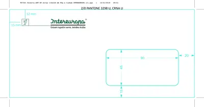 SLO KUVERTA ABT DO STRIP 110x230mm 90 gr, INTEREUROPA, 2/0 SLO KUVERTA ABT DO STRIP 110x230mm 90 gr, INTEREUROPA, 2/0