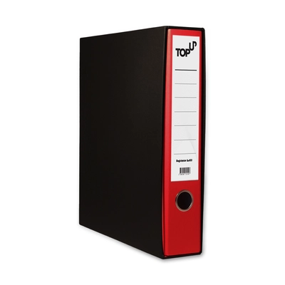 Registrator A4 ozek TOP UP rdeč s črno škatlo Registrator A4 ozek TOP UP rdeč s črno škatlo