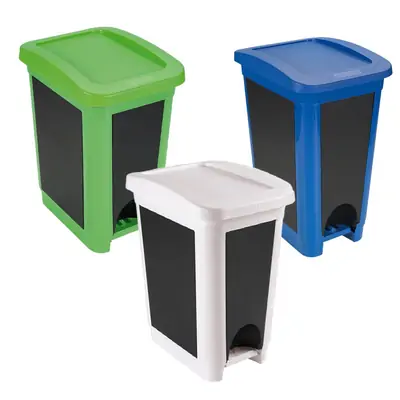 Koš za odpadke s pedalom pvc 30l oglat, sort Koš za odpadke s pedalom pvc 30l oglat, sort