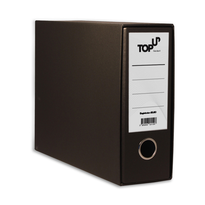 Registrator  A5 širok TOP UP standard črni s škatlo