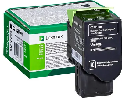 Toner LEXMARK C/MC2325/2425/2535/MC2640 C232HK0 Black original Toner LEXMARK C/MC2325/2425/2535/MC2640 C232HK0 Black original