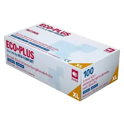 Rokavice nitrilne XL 100/1 modre Eco Plus