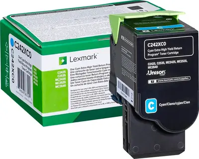 Toner LEXMARK C/MC2425/ 2535/ MC2640 Cyan original Toner LEXMARK C/MC2425/ 2535/ MC2640 Cyan original