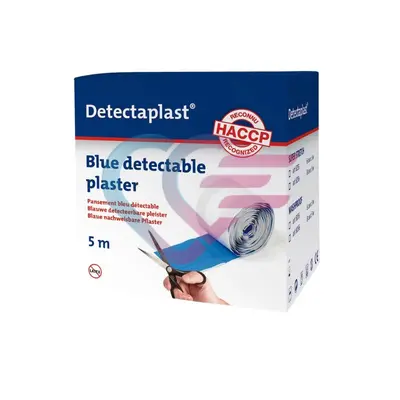 Obliž v kolutu detektabilni, moder, HACCP 100/1, 5mx6cm Obliž v kolutu detektabilni, moder, HACCP 100/1, 5mx6cm