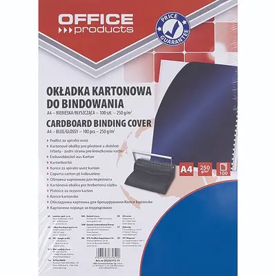 Platnice za spiralno vezavo reliefni karton A4 250gr 100/1 modre glossy Platnice za spiralno vezavo reliefni karton A4 250gr 100/1 modre glossy