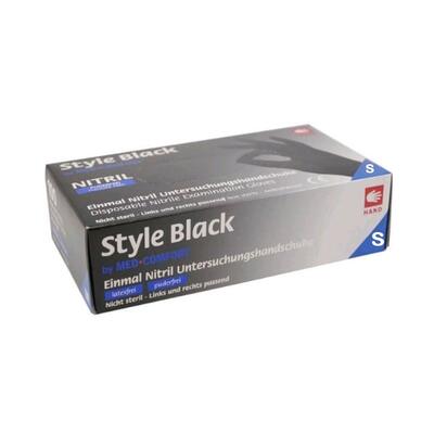 Rokavice nitrilne S 100/1 črne Style