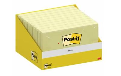 Lističi samolepilni 127x76mm 100 listov Post-it 3M 6830 rumen 1/1 Lističi samolepilni 127x76mm 100 listov Post-it 3M 6830 rumen 1/1