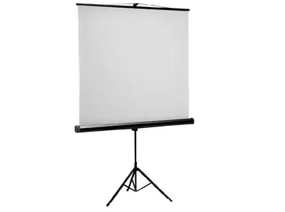 Platno za projektor E-VIEW TS180 178x178 cm na stojalu, ročno