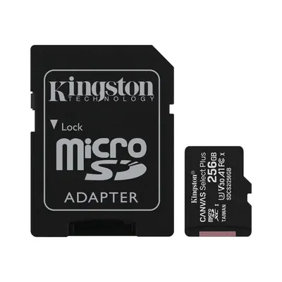 Spominska kartica Micro Secure Digital 256GB KINGSTON Canvas Select Plus +Ad Spominska kartica Micro Secure Digital 256GB KINGSTON Canvas Select Plus +Ad