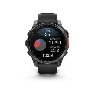 Pametna ura GARMIN Fenix 8 temnosiv s črnim paskom