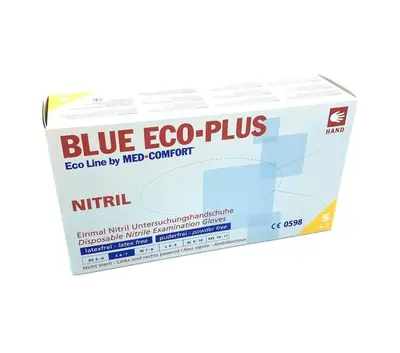 Rokavice nitrilne S 100/1 modre Eco Plus Rokavice nitrilne S 100/1 modre Eco Plus