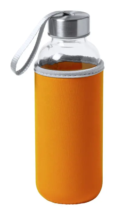 Steklenica za vodo 420ml Dokath s srajčko iz oranžnega neoprena Steklenica za vodo 420ml Dokath s srajčko iz oranžnega neoprena
