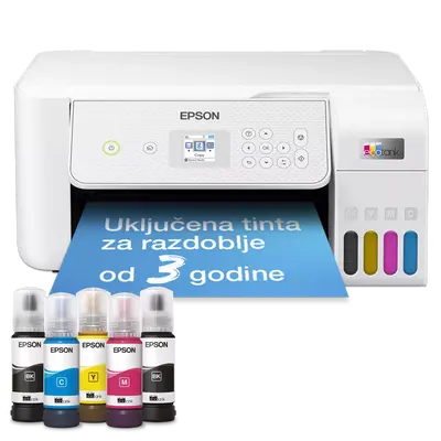 Tiskalnik EPSON L3286 All-In-One EcoTank WiFi LCD - bel Tiskalnik EPSON L3286 All-In-One EcoTank WiFi LCD - bel